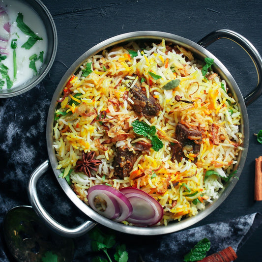 Lamb Biryani + Raita