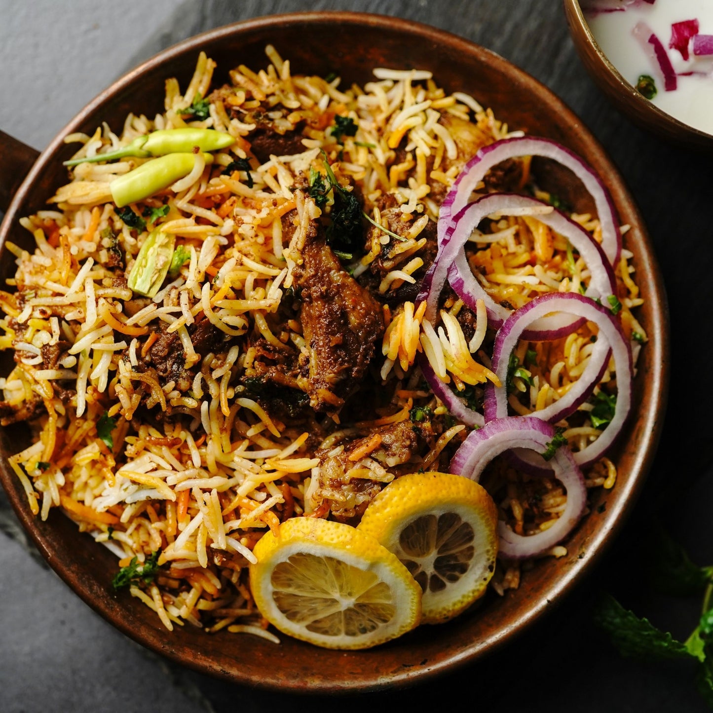 Goat Biryani + Raita