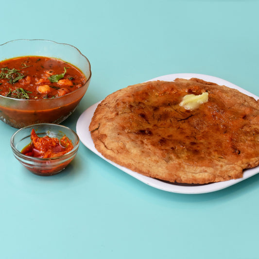 Aloo Onion Naan & Choley