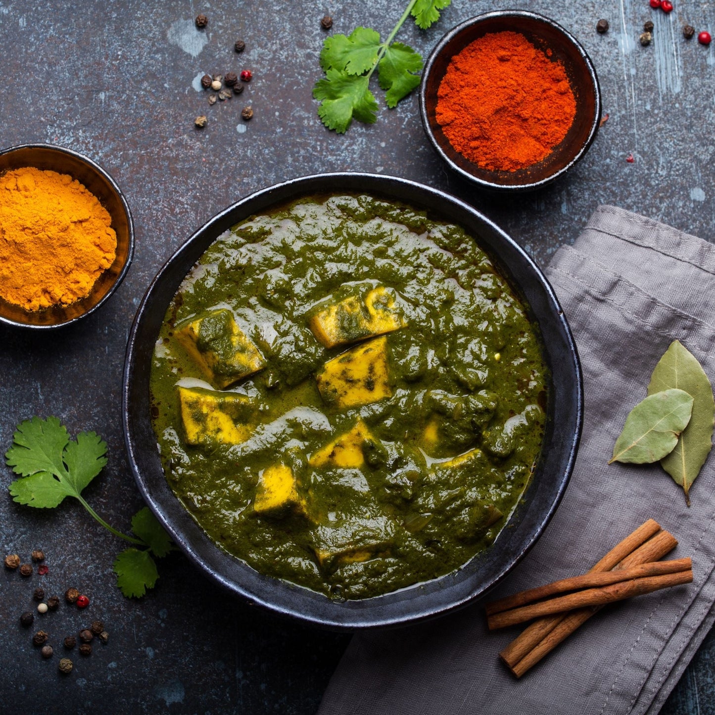 Spinach (Palak) Cheese  Paneer